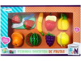 Comidinha de Brinquedo Creative Fun - Feirinha Divertida de Frutas 10 Peças Multikids