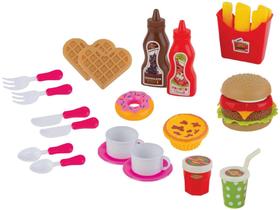 Comidinha de Brinquedo Food Delivery Lanchonete - 22 Peças Braskit Comidinha de Brinquedo Food Delivery Lanchonete - 22 Peças Braskit
