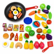 COMIDINHAS de brinquedo KIT cozinha e MERCADINHO Frutas, Legumes, verduras infantil c/ Frigideira COMIDINHAS de brinquedo KIT cozinha e MERCADINHO Frutas, Legumes, verduras infantil c/ Frigideira