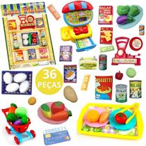Comidinhas De Brinquedo Masterchef Frutas Legumes Mercadinho Kit Infantil