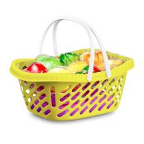 Comidinhas De Cortar Brinquedo Infantil Cestinha Creative Fun Com 15 Peças - Multikids