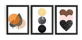 Comjunto De Quadros Arte Decorativa Perfeito Para Sala Chic