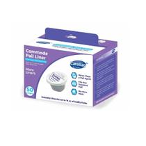 Commode Liners CareBag Antiodores com almofada superabsorvente 50x Commode Liners CareBag Antiodores com almofada superabsorvente 50x