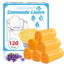 Commode Liners RINOZO 120 unidades com aroma de lavanda para adultos