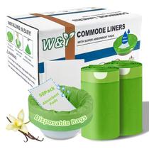 Commode Liners W&Y, pacote com 50 almofadas superabsorventes