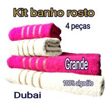 como dobrar toalha de banho rosto kit toalhas fit piscina praia cozinha casa banheiro - dubai
