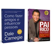 Como fazer amigos e influenciar pessoas - Dale Carnegie + Pai Rico, Pai Pobre - Edição Atualizada - Robert Kyiosaki - Livro