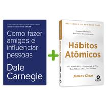 Como Fazer Amigos E Influenciar Pessoas,Livro De Desenvolvimento Pessoal Mais Bem-sucedido + Hábitos Atômicos, Um Método Fácil Comprovado,James Clear