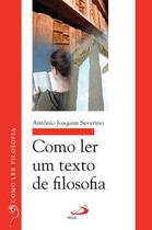 Como ler um texto de filosofia