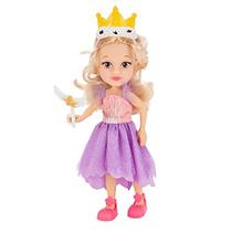 Como Nastya My BFF Nastya Doll Dressed as a Fancy Princess Boneca de moda de 8 polegadas com crown, escova e acessório de varinha