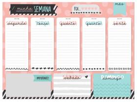 Como organizar a vida com planner semanal de geladeira que já vem com caneta - nosier art