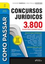 Como Passar em Concursos Jurídicos - 3.800 Questões Comentadas - 9ª Ed - 2025