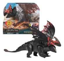 Como Treinar O Seu Dragão O Filme Dragao Volcano Luxo Titan Morte Vermelha 58 Cm Com Som - Sunny