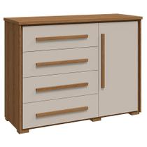 Cômoda 04 Gavetas 01 Porta Angra Rimo Jequitibá/Off White