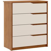 Comoda 04 Gavetas Corrediças Amendola Touch Off White Comoda 04 Gavetas Corrediças Amendola Touch Off White