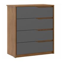 Comoda 04 Gavetas Corrediças Telescopicas Atria Amendola Grafito Demartez Comoda 04 Gavetas Corrediças Telescopicas Atria Amendola Grafito Demartez