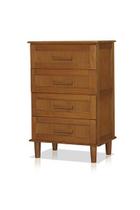 Cômoda 04 Gavetas em Madeira Maciça Chicago Castanho Cômoda 04 Gavetas em Madeira Maciça Chicago Castanho