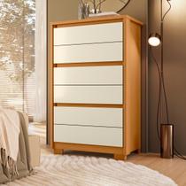 Cômoda 06 Gavetas Imperium 79x126x43 cm Marrom/Cinamomo/Off White Cômoda 06 Gavetas Imperium 79x126x43 cm Marrom/Cinamomo/Off White