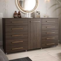 Cômoda 1 Porta 10 Gavetas com Rodízio Imperial