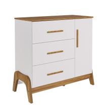 Cômoda 1 Porta 3 Gavetas Guti Retrô - Peroba Moveis