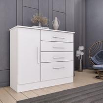 Cômoda 1 Porta 4 Gavetas 104cm Chicago