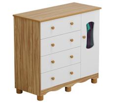 Cômoda 1 Porta 4 Gavetas Luna - Moveis Peroba