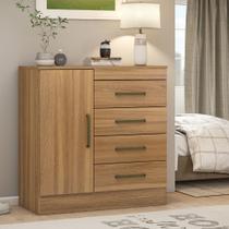 Cômoda 1 Porta 4 Gavetas Montevideu Demóbile