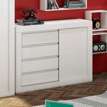 Cômoda 1 Porta de Correr 4 Gavetas Cômoda 1 Porta de Correr 4 Gavetas