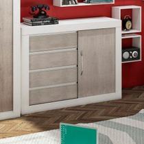 Cômoda 1 Porta de Correr 4 Gavetas Cômoda 1 Porta de Correr 4 Gavetas