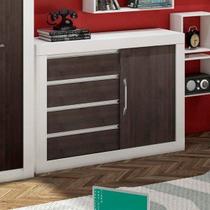 Cômoda 1 Porta de Correr 4 Gavetas Cômoda 1 Porta de Correr 4 Gavetas