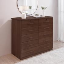 Cômoda 10 Gavetas 100% MDF Ryad Cômoda 10 Gavetas 100% MDF Ryad