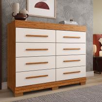 Cômoda 111,60cm 8 Gavetas 100% Mdf Lantana Espresso Móveis