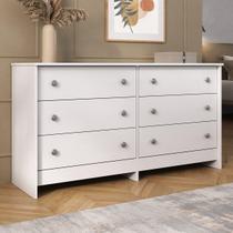 Cômoda 136 cm com 6 Gavetas Multimóveis MP4274