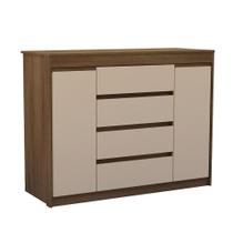 Cômoda 2 Portas 4 Gav Com Sapateira 123cm Uni Luciane Móveis Avelã Pf/arenas Pf Cômoda 2 Portas 4 Gav Com Sapateira 123cm Uni Luciane Móveis Avelã Pf/arenas Pf