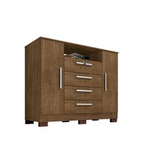 Cômoda 2 Portas 4 Gavetas 1,20x0,98 Bath - Malbec - ÉdeCasaMóveis