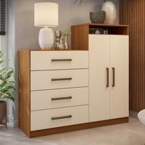 Cômoda 2 Portas 4 Gavetas Aurea Demóbile Cômoda 2 Portas 4 Gavetas Aurea Demóbile