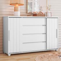 Cômoda 2 Portas 4 Gavetas Flex Evidenza Albatroz