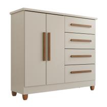 Cômoda 2 Portas 4 Gavetas Madri Com Sapateira Cômoda 2 Portas 4 Gavetas Madri Com Sapateira