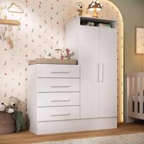 Cômoda 2 Portas 4 Gavetas Primeiro Sonho Branco Cômoda 2 Portas 4 Gavetas Primeiro Sonho Branco
