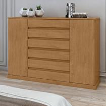 Cômoda 2 Portas 7 Gavetas 3 Prateleiras Vedra Cômoda 2 Portas 7 Gavetas 3 Prateleiras Vedra