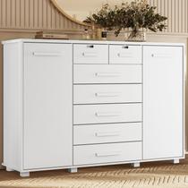 Cômoda 2 Portas 7 Gavetas Fontana Albatroz Branco