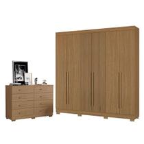 Cômoda 2014148 E Guarda Roupa Casal 2030230 Atacama - Aramóveis Cômoda 2014148 E Guarda Roupa Casal 2030230 Atacama - Aramóveis