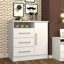 Cômoda 3 Gavetas 1 Porta 1 Nicho CO18 Linha Cômodas Emovell