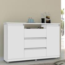 Cômoda 3 Gavetas 2 Portas Vênus Branco Cômoda 3 Gavetas 2 Portas Vênus Branco