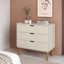 Cômoda 3 Gavetas 90cm Design Orgânico Aura Artesano Cômoda 3 Gavetas 90cm Design Orgânico Aura Artesano