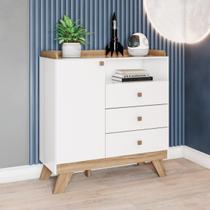 Cômoda 3 Gavetas com Porta e Nicho - Confete Cômoda 3 Gavetas com Porta e Nicho - Confete