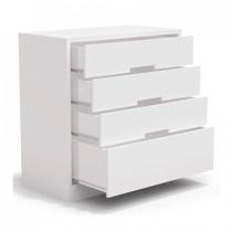 Cômoda 3 Gavetas e 1 Gavetão S824 Kappesberg - Branco Brilho Cômoda 3 Gavetas e 1 Gavetão S824 Kappesberg - Branco Brilho