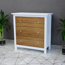 Cômoda 3 Gavetas em Madeira Maciça Amélia Branco/Cera Cômoda 3 Gavetas em Madeira Maciça Amélia Branco/Cera