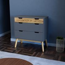 Cômoda 3 Gavetas em Madeira Maciça Lara