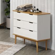 Cômoda 3 Gavetas em Madeira Maciça Linha Nórdica Yescasa